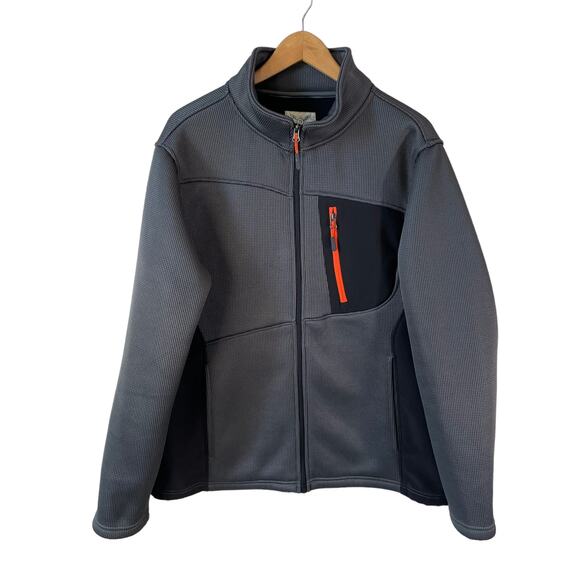 FADED GLORY Men's Full Zip Fleece Lined Jacket Gray Size Large 42-44 - Picture 1 of 9